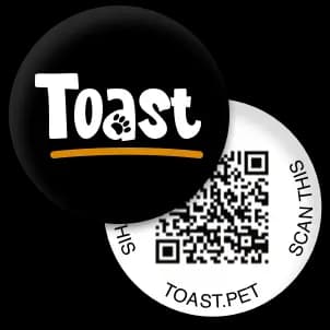 Toast Pet Tag illustration
